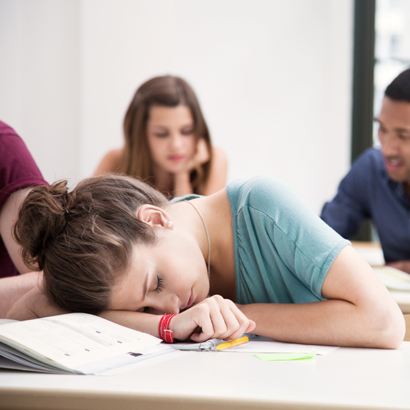 teenagers and sleep image